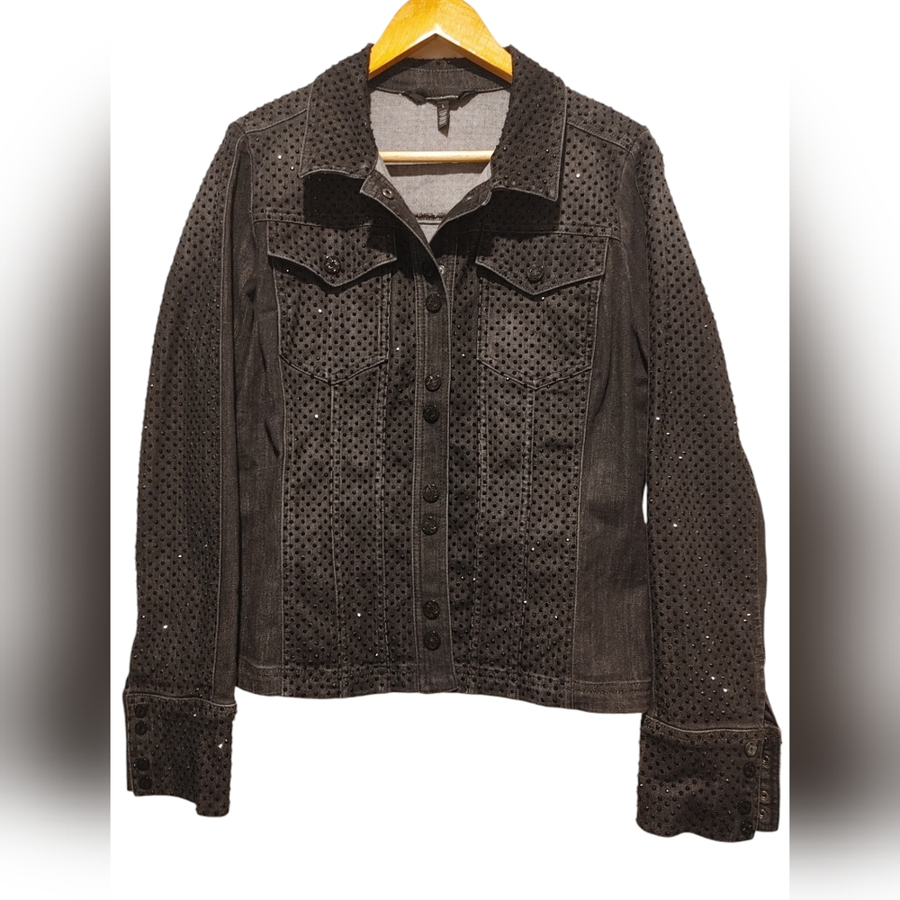 All Over Embellished Denim Jacket